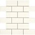 Daltile Restore Bright White 12 in. x 12 in. x 6.35 mm Ceramic Mosaic Wall Tile (0.83 sq. ft./Each)