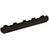 U.S. TRENCH DRAIN Deep Series 5.4 in. W x 5.4 in. D x 39.4 in. L Channel and Grate with Bottom Outlet with Black Grate