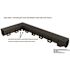 U.S. TRENCH DRAIN Deep Series 5.4 in. W x 5.4 in. D x 39.4 in. L Channel and Grate with Bottom Outlet with Black Grate