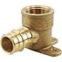 Apollo 3/4 in. Brass PEX-A Expansion Barb x 3/4 in. Female Pipe Thread Adapter 90-Degree Drop-Ear Elbow