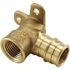 Apollo 3/4 in. Brass PEX-A Expansion Barb x 1/2 in. Female Pipe Thread Adapter Reducing 90-Degree Drop-Ear Elbow
