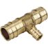 Apollo 1 in. x 1 in. x 1/2 in. Brass PEX-A Expansion Barb Reducing Tee