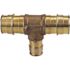 Apollo 3/4 in. x 3/4 in. x 1/2 in. Brass PEX-A Expansion Barb Reducing Tee (5-Pack)