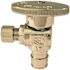 Apollo 1/2 in. Chrome-Plated Brass PEX-A Expansion Barb x 1/4 in. Compression Quarter-Turn Angle Stop Valve