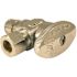 Apollo 1/2 in. Chrome-Plated Brass PEX-A Expansion Barb x 3/8 in. Compression Quarter-Turn Angle Stop Valve