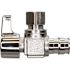 Apollo 1/2 in. Chrome-Plated Brass PEX-A Expansion Barb x 3/8 in. Compression Quarter-Turn Angle Stop Valve