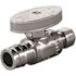 Apollo 1/2 in. Chrome-Plated Brass PEX-A Expansion Barb x 1/4 in. Compression Quarter-Turn Straight Stop Valve