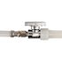Apollo 1/2 in. Chrome-Plated Brass PEX-A Expansion Barb x 1/4 in. Compression Quarter-Turn Straight Stop Valve