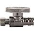 Apollo 1/2 in. Chrome-Plated Brass PEX-A Expansion Barb x 1/4 in. Compression Quarter-Turn Straight Stop Valve