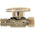 Apollo 1/2 in. Chrome-Plated Brass PEX-A Expansion Barb x 3/8 in. Compression Quarter-Turn Straight Stop Valve
