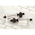 Kingston Brass Celebrity Crystal 8 in. Widespread 2-Handle Mid-Arc Bathroom Faucet in Oil Rubbed Bronze