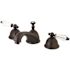 Kingston Brass Celebrity Crystal 8 in. Widespread 2-Handle Mid-Arc Bathroom Faucet in Oil Rubbed Bronze
