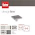 Oatey Designline 6 in. x 6 in. Stainless Steel Square Shower Drain with Square Pattern Drain Cover