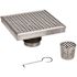 Oatey Designline 6 in. x 6 in. Stainless Steel Square Shower Drain with Square Pattern Drain Cover