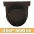 U.S. TRENCH DRAIN Deep Series Black End Cap and 3 in. Pipe Adaptor for Modular Trench and Channel Drain Systems