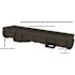 U.S. TRENCH DRAIN Compact Series End Cap for 3.2 in. Trench and Channel Drain Systems w/ Black Grate