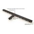 Compact Series 5.4 in. W x 3.2 in. D x 39.4 in. L Trench and Channel Drain Kit with Black Grate (3-Pack | 9.8 ft)