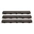 Compact Series 5.4 in. W x 3.2 in. D x 39.4 in. L Trench and Channel Drain Kit with Black Grate (3-Pack | 9.8 ft)