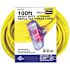 DUROMAX 100 ft. 12 Gauge Portable Generator Triple Tap Extension Power Cord