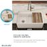 Elkay Fireclay 33 in. Farmhouse/Apron-Front Offset 60/40 Double Bowl White Fireclay Kitchen Workstation Sink Only