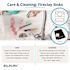 Elkay Fireclay 33 in. Farmhouse/Apron-Front Offset 60/40 Double Bowl White Fireclay Kitchen Workstation Sink Only