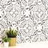 MSI Baroque Stamp Matte Porcelain Black and White Encaustic Tile 8 in. x 8 in., Floor & Wall (5.16 sq. ft./Case)
