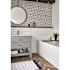 MSI Baroque Stamp Matte Porcelain Black and White Encaustic Tile 8 in. x 8 in., Floor & Wall (5.16 sq. ft./Case)