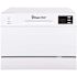 Magic Chef 21 in. Electric Countertop Dishwasher in White, 120V, with 6-Place Settings, 6-Wash Cycles, and Hard Food Filter
