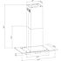 Winflo 36 in. 500 CFM Convertible Island Mount Range Hood in Stainless Steel and Glass with Mesh Filters and Touch Control
