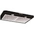 Winflo 30 in. 330 CFM Convertible Under Cabinet Range Hood in Black with Mesh Filters and Push Button Control