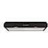 Winflo 30 in. 330 CFM Convertible Under Cabinet Range Hood in Black with Mesh Filters and Push Button Control