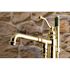 Kingston Brass Country Single-Handle Claw Foot Tub Faucet with Hand Shower in Polished Brass