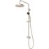 Symmons 1-Spray 5.59 in. Dual Shower Head and Handheld Shower Head with Low Flow in Satin Nickel