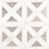 MSI Bianco Dolomite Geometrica 12 in. x 12 in. x 10 mm Polished Marble Mosaic Tile (10 sq. ft./case)