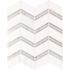 MSI Cretian Chevron 12 in. x 13.5 in. Polished Marble Look Floor and Wall Tile (10 sq. ft./Case)