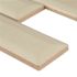 MSI Antique White Beveled 12 in. x 12 in. Glossy Ceramic Patterned Look Wall Tile (10 sq. ft./Case)