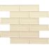 MSI Antique White Beveled 12 in. x 12 in. Glossy Ceramic Patterned Look Wall Tile (10 sq. ft./Case)