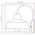 Design House Mason 1-Light Galvanized Outdoor Wall Light Sconce