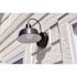 Design House Mason 1-Light Satin Black Outdoor Wall Light Sconce