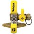 NIBCO 1 in. Threaded Lead Free Union Ball Drain Valve with Rotating Flange and Multi-Function Hose Drain