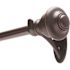 Kenney Fast Fit Easy Install Finn 66 in. - 120 in. Adjustable Single Curtain Rod 5/8 in. Dia., Weathered Brown with Finials