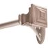 Kenney Fast Fit Easy Install Milton 36 in. - 66 in. Adjustable Single Curtain Rod 5/8 in. Dia. Pewter with Square Finials