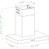 Winflo 36 in. Convertible Wall Mount Range Hood in Stainless Steel with Mesh Filters and Push Button Control