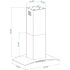 30 in. 500 CFM Convertible Island Range Hood in Stainless Steel and Glass with Mesh, Charcoal Filters and Touch Control