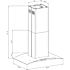 36 in. 500 CFM Convertible Island Range Hood in Stainless Steel and Glass with Mesh, Charcoal Filters and Touch Control