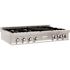 ZLINE Kitchen and Bath 48 in. 7 Burner Front Control Gas Cooktop in Stainless Steel with Griddle