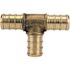 Apollo 1/2 in. Brass PEX-B Barb Tee Pro Pack (25 Pack)