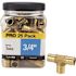 Apollo 3/4 in. Brass PEX-B Barb Tee Pro Pack (25 Pack)