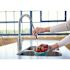 MOEN Genta LX Chrome 16 in. H Pull Down Sprayer Kitchen Faucet with 360 Degree Spout Swivel and Power Boost