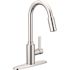 MOEN Genta LX Chrome 16 in. H Pull Down Sprayer Kitchen Faucet with 360 Degree Spout Swivel and Power Boost
